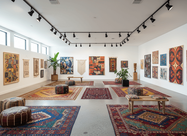 Bohemian Gallery interior design - professional bohemian gallery with sophisticated decor and premium finishes