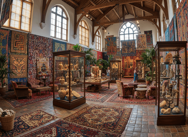 Bohemian Museum Hall interior design - professional bohemian museum hall with sophisticated decor and premium finishes