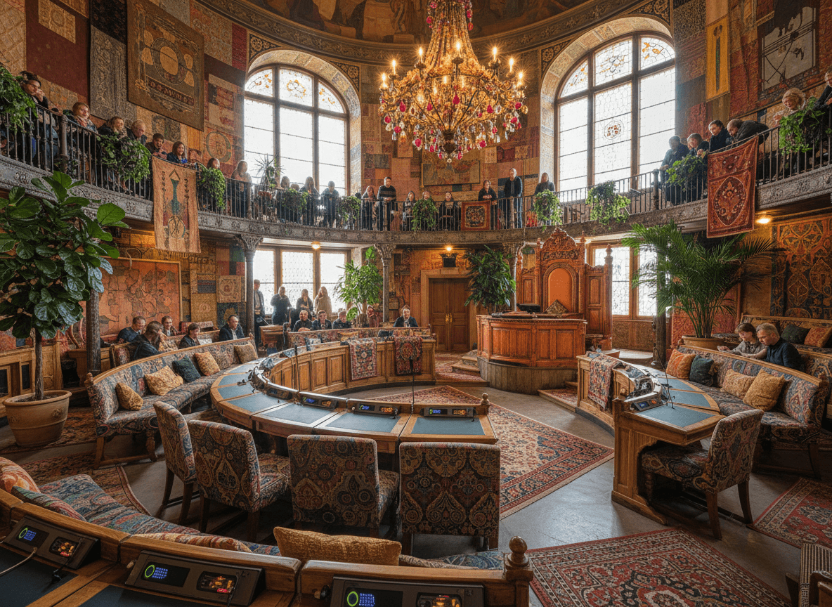 Bohemian Parliament interior design - professional bohemian parliament with sophisticated decor and premium finishes