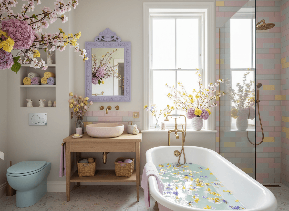 Easter Bathroom interior design - professional easter bathroom with sophisticated decor and premium finishes
