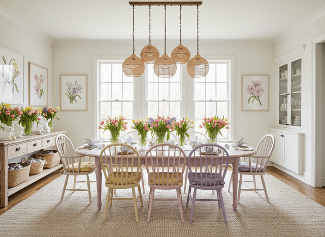 Easter Dining Room interior design - professional easter dining room with sophisticated decor and premium finishes