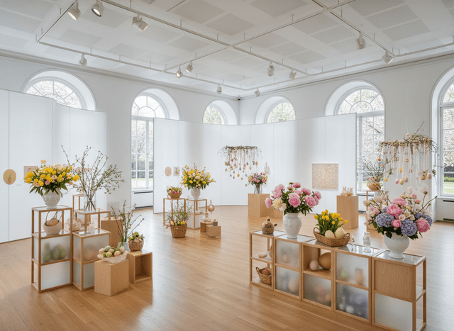 Easter Exhibition Space interior design - professional easter exhibition space with sophisticated decor and premium finishes