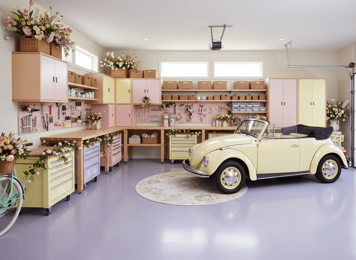 Easter Garage interior design - professional easter garage with sophisticated decor and premium finishes