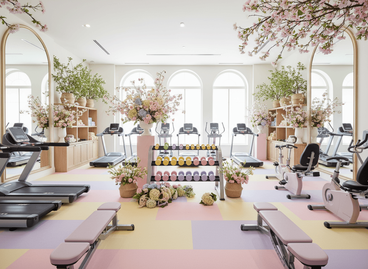 Easter Gym interior design - professional easter gym with sophisticated decor and premium finishes