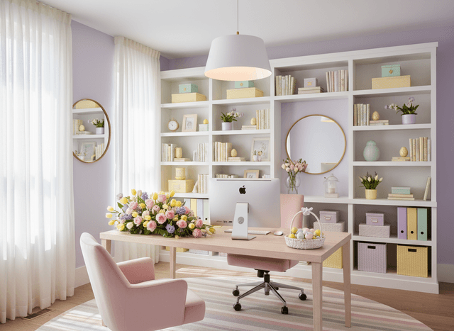 Easter Home Office interior design - professional easter home office with sophisticated decor and premium finishes