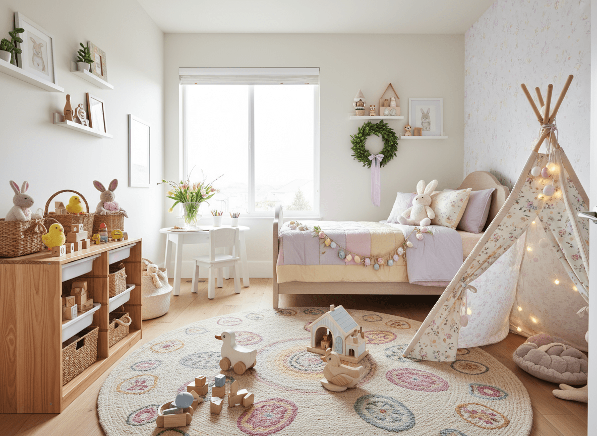 Easter Kids Room interior design - professional easter kids room with sophisticated decor and premium finishes