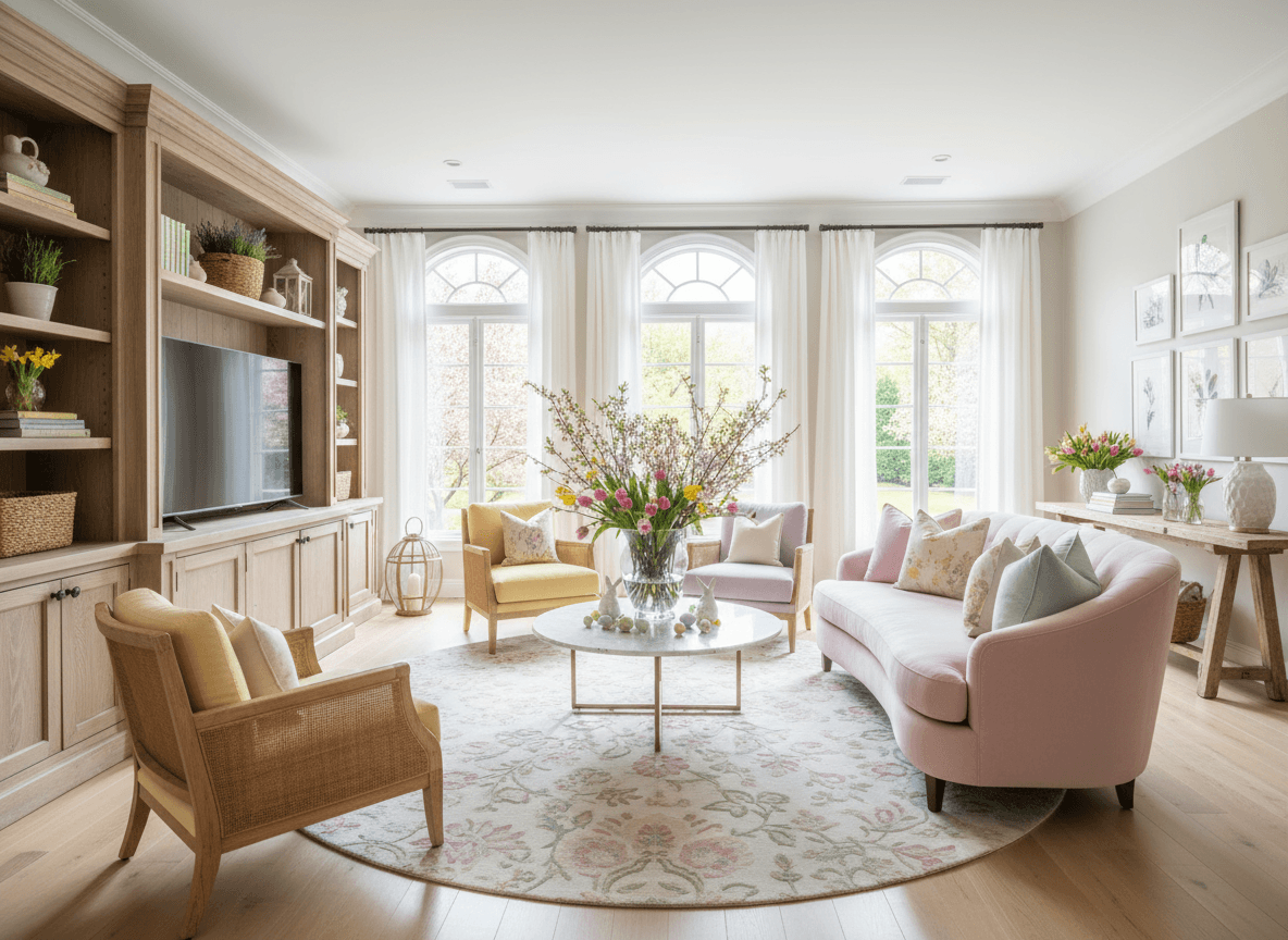 Easter Living Room interior design - professional easter living room with sophisticated decor and premium finishes