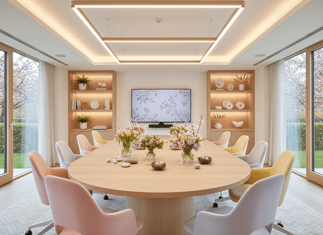 Easter Meeting Room interior design - professional easter meeting room with sophisticated decor and premium finishes