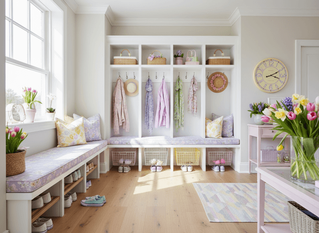Easter Mudroom interior design - professional easter mudroom with sophisticated decor and premium finishes