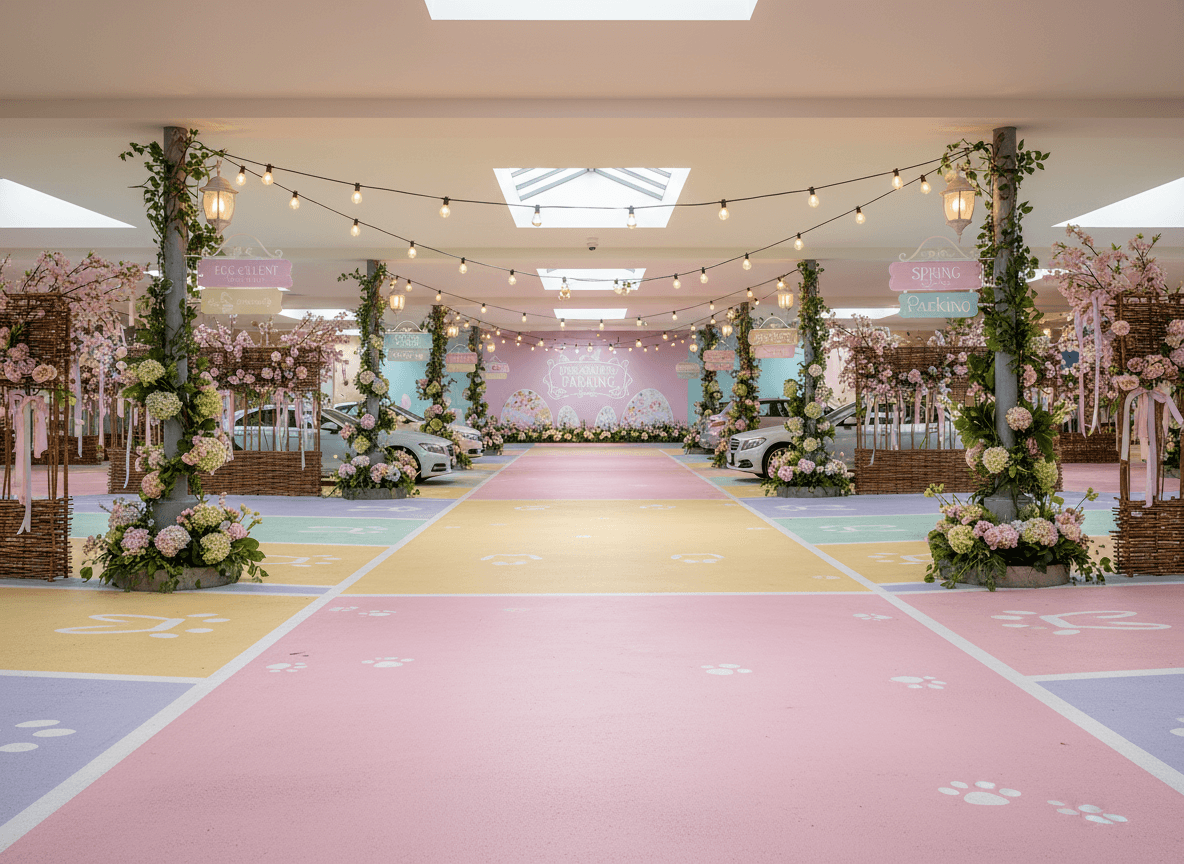 Easter Parking Lot interior design - professional easter parking lot with sophisticated decor and premium finishes