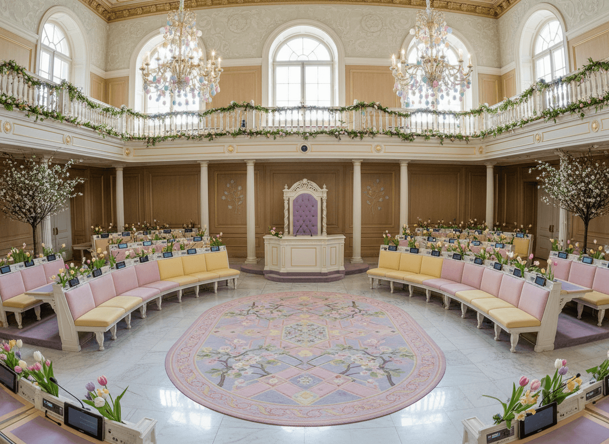 Easter Parliament interior design - professional easter parliament with sophisticated decor and premium finishes