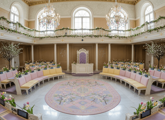 Easter Parliament interior design - professional easter parliament with sophisticated decor and premium finishes