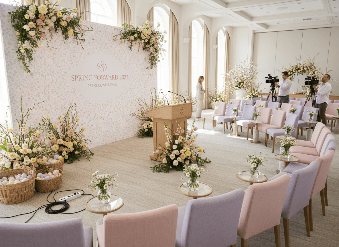 Easter Press Room interior design - professional easter press room with sophisticated decor and premium finishes