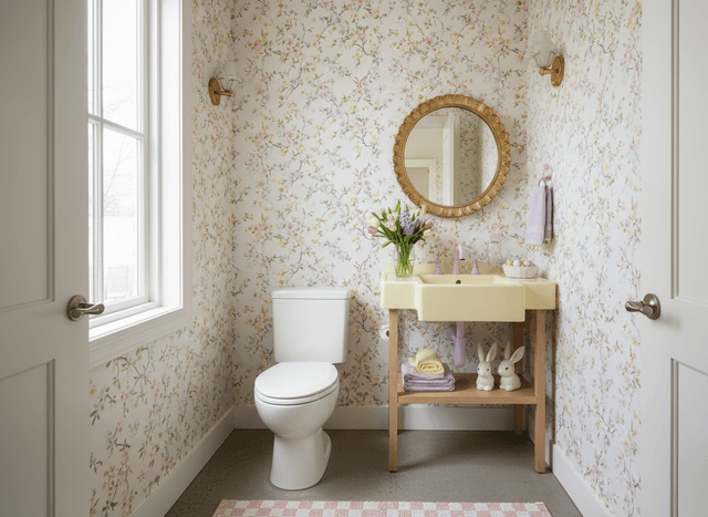 Easter Toilet interior design - professional easter toilet with sophisticated decor and premium finishes