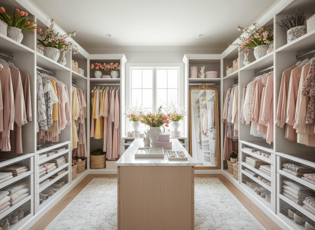Easter Walk In Closet interior design - professional easter walk in closet with sophisticated decor and premium finishes