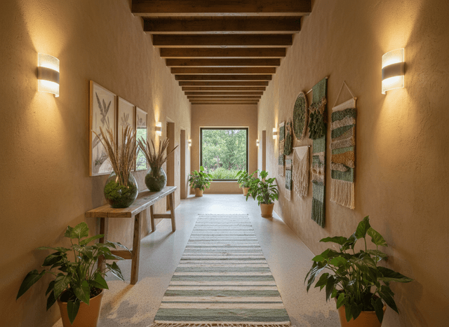 Eco Friendly Hallway interior design - professional eco friendly hallway with sophisticated decor and premium finishes
