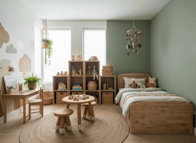 Eco Friendly Kids Room interior design - professional eco friendly kids room with sophisticated decor and premium finishes