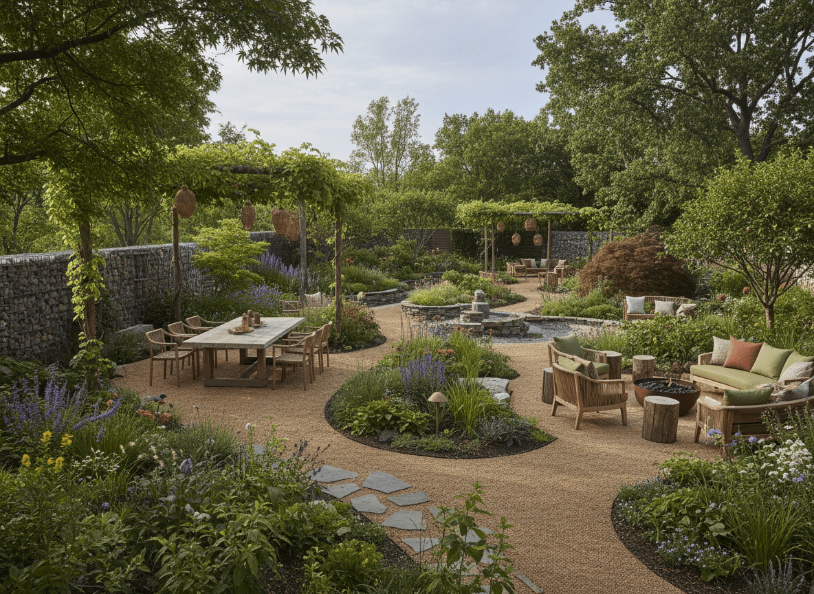 Eco Friendly Outdoor Garden interior design - professional eco friendly outdoor garden with sophisticated decor and premium finishes