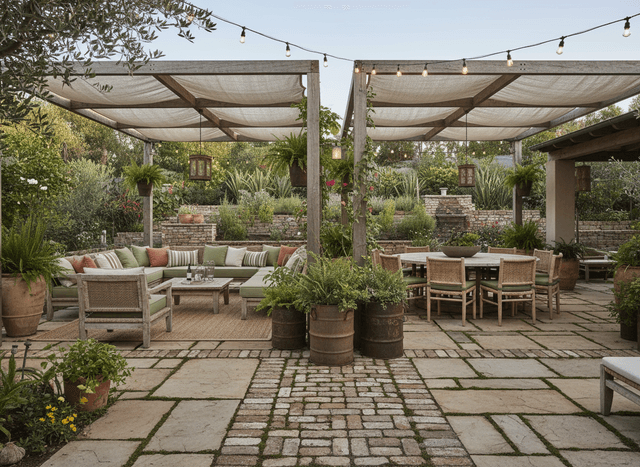 Eco Friendly Outdoor Patio interior design - professional eco friendly outdoor patio with sophisticated decor and premium finishes