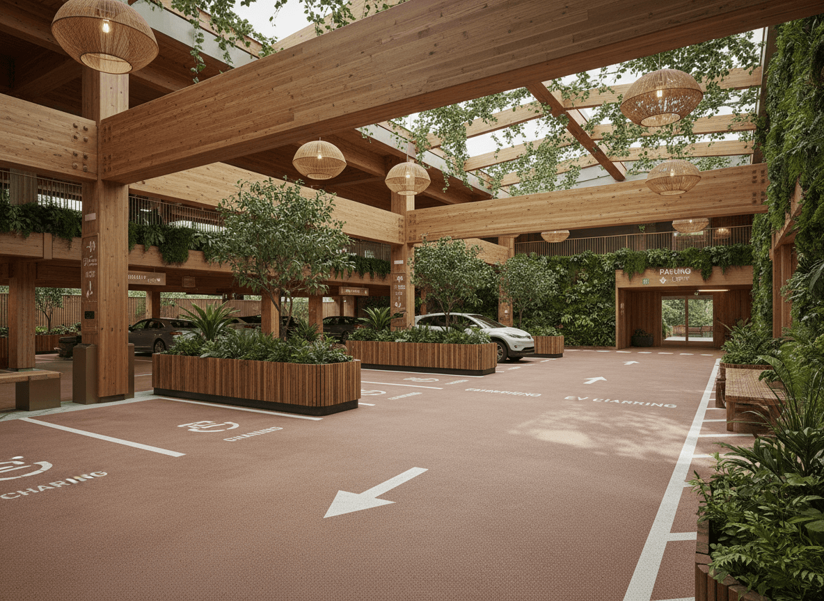 Eco Friendly Parking Lot interior design - professional eco friendly parking lot with sophisticated decor and premium finishes