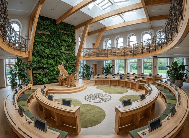 Eco Friendly Parliament interior design - professional eco friendly parliament with sophisticated decor and premium finishes