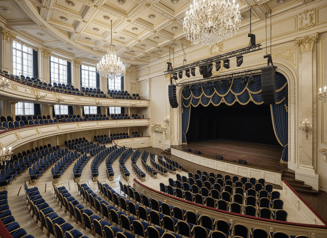 Luxury Auditorium interior design - professional luxury auditorium with sophisticated decor and premium finishes