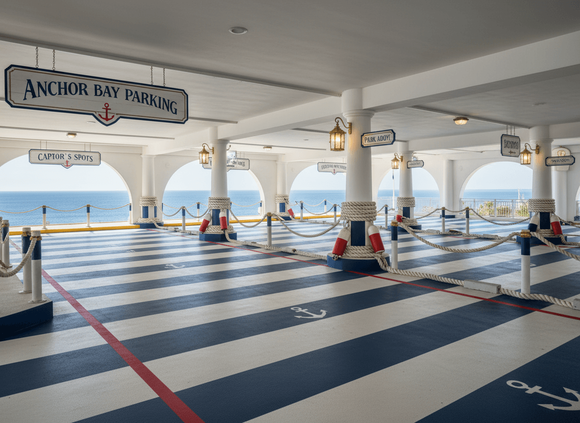 Nautical Parking Lot interior design - professional nautical parking lot with sophisticated decor and premium finishes