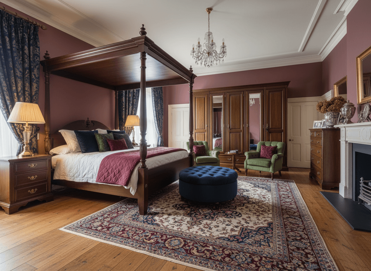 Traditional Bedroom interior design - professional traditional bedroom with sophisticated decor and premium finishes