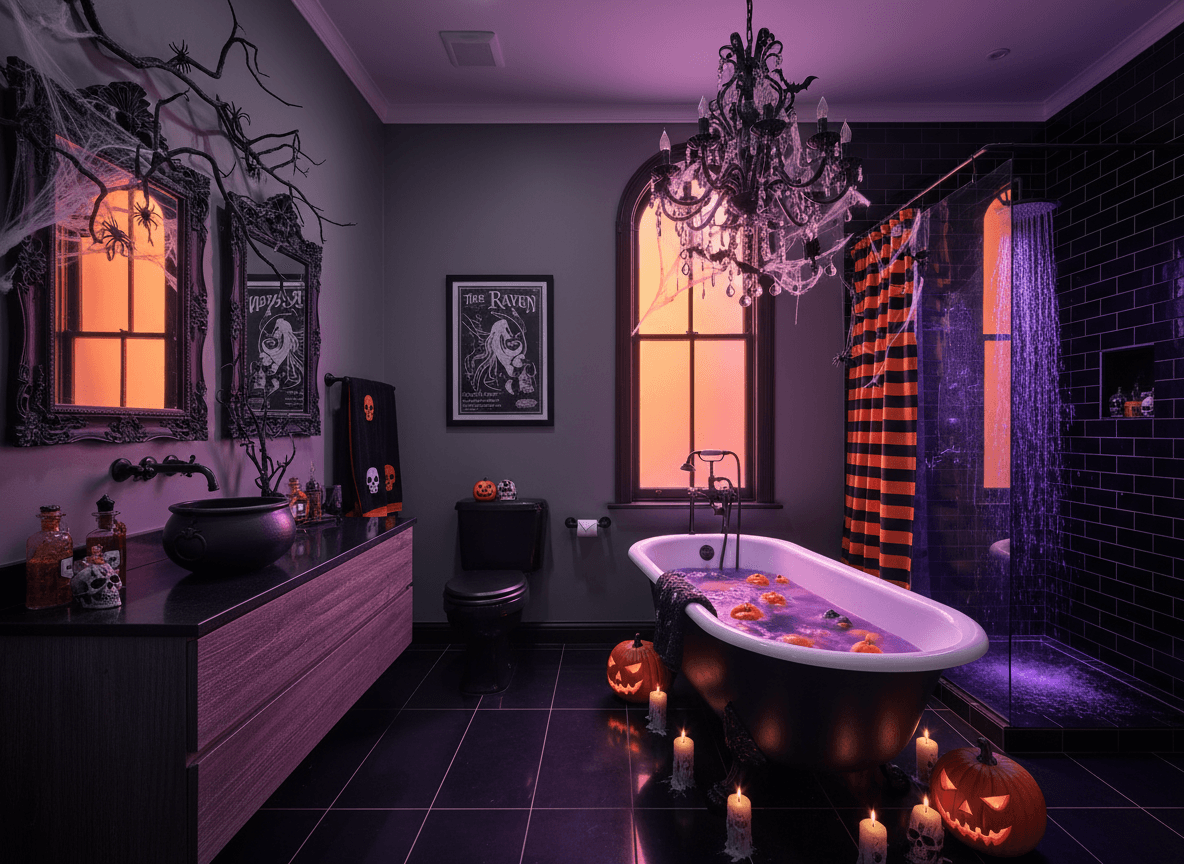 Halloween Bathroom Interior Design Ideas Halloween Bathroom interior design - professional halloween bathroom with sophisticated decor and premium finishes